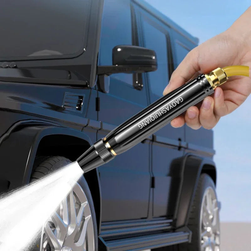High Pressure Portable Car Wash Gun with Alloy Nozzle and Water Column Spray