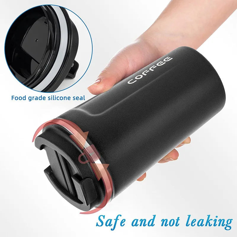 Smart Stainless Steel Travel Tumbler with Temperature Display and Vacuum Insulation