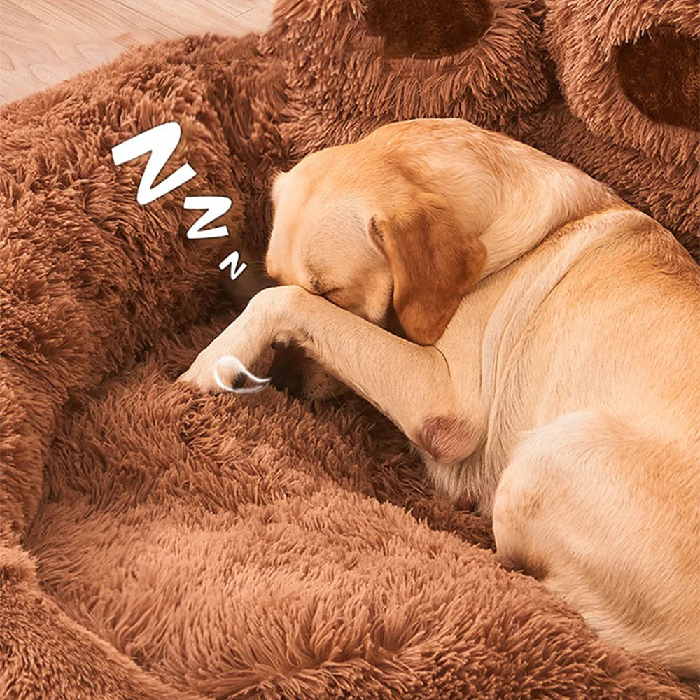 Warm Plush Dog Sofa Bed Mat for Small, Medium & Large Pets
