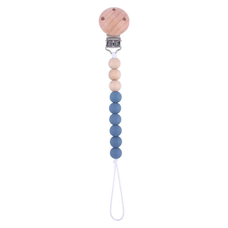 Silicone Bead Pacifier Clip Anti-Drop Chain