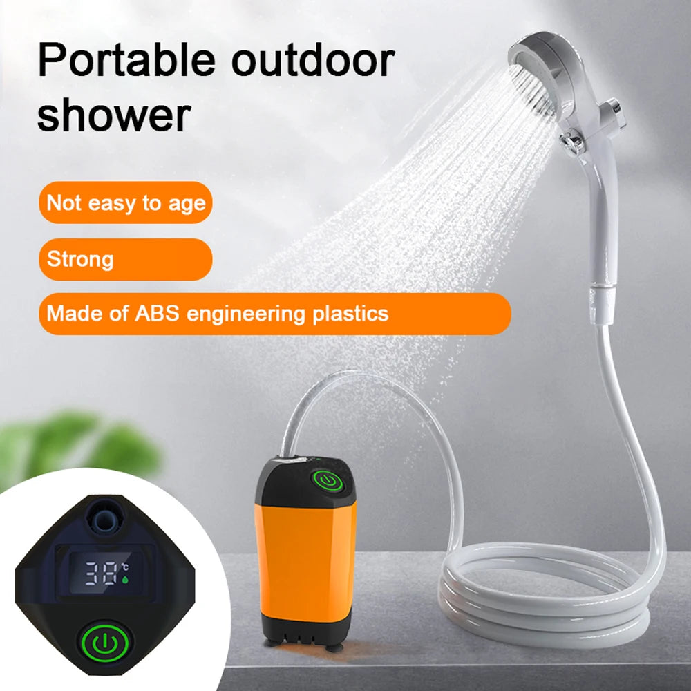 IPX7 Portable Electric Camping Shower Pump for Outdoor Travel
