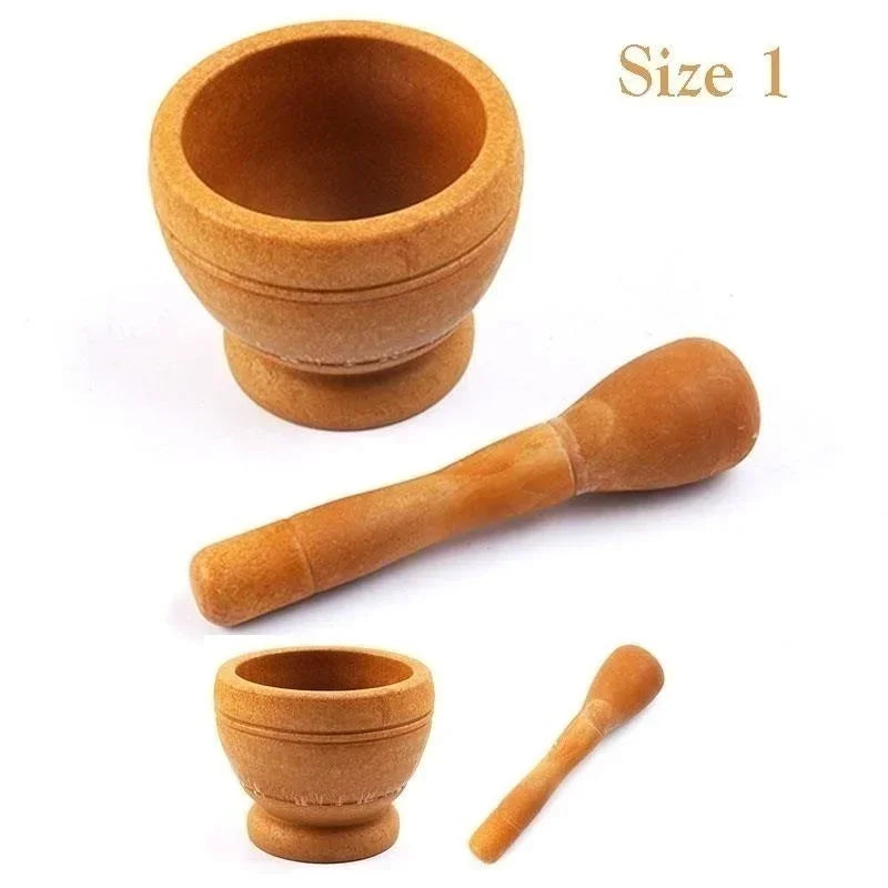 Resin Mortar and Pestle Bowl for Garlic, Herbs and Spice Grinding
