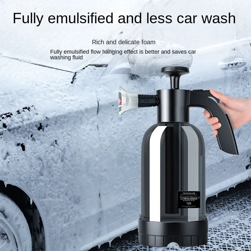 2L Hand Pump Foam Sprayer - Car Wash Snow Foam Bottle