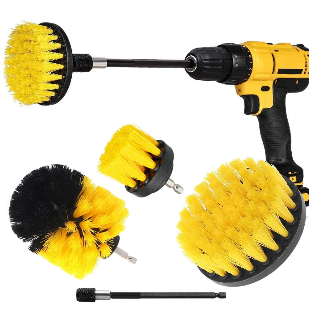 Drill Brush Power Scrubber Attachment Cleaning Set
