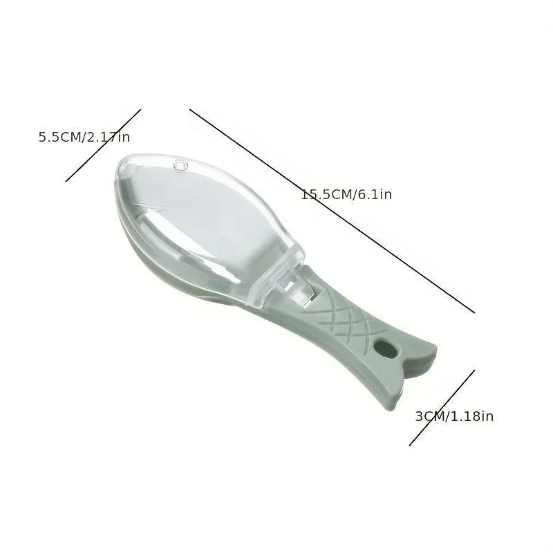 Covered Fish Scale Scraper for Kitchen Cleaning