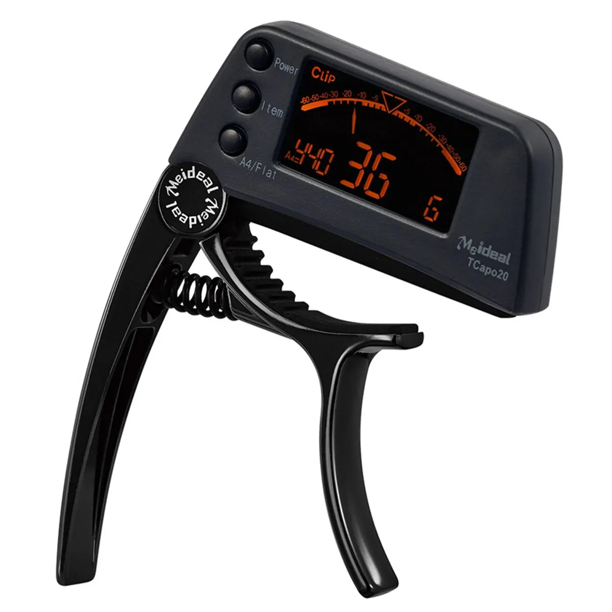 2-in-1 Guitar Capo and LED Tuner for Acoustic, Electric, Bass & Ukulele