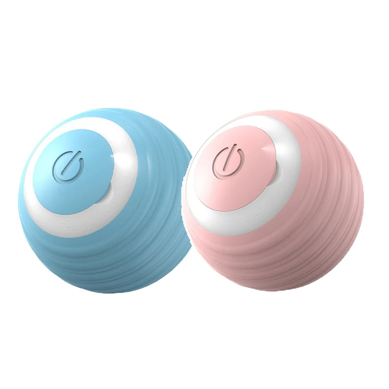 Smart Automatic Rolling Cat Ball Toy with Silicone Body & Type-C Cable