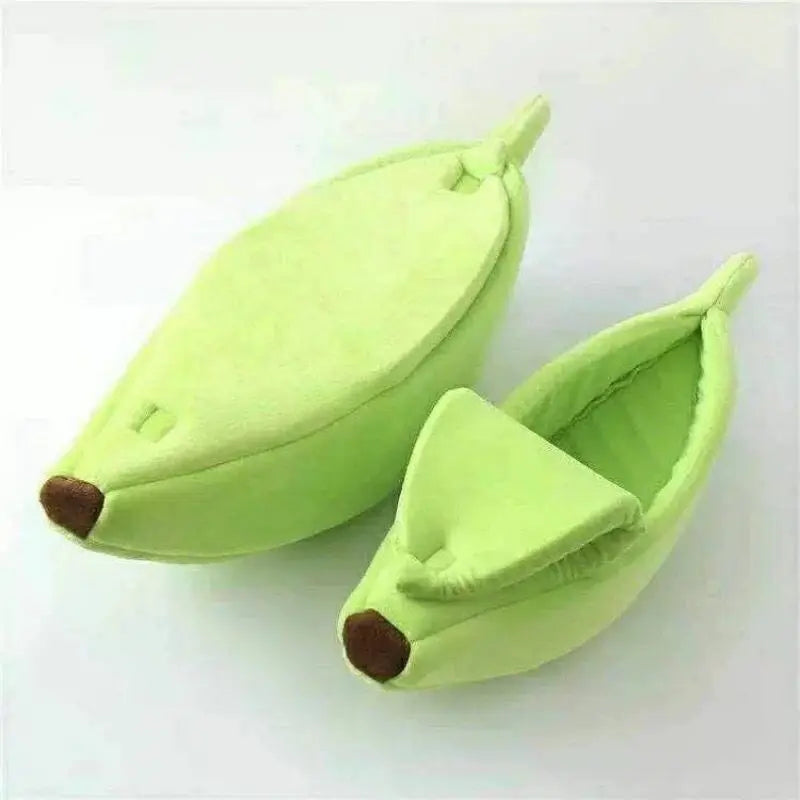 Cozy Banana Cat Bed House for Winter