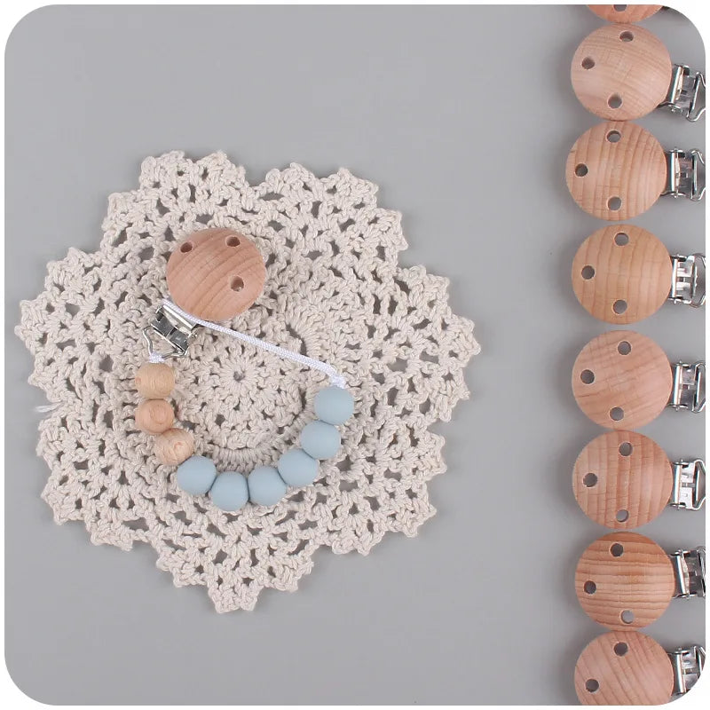 Silicone Bead Pacifier Clip Anti-Drop Chain