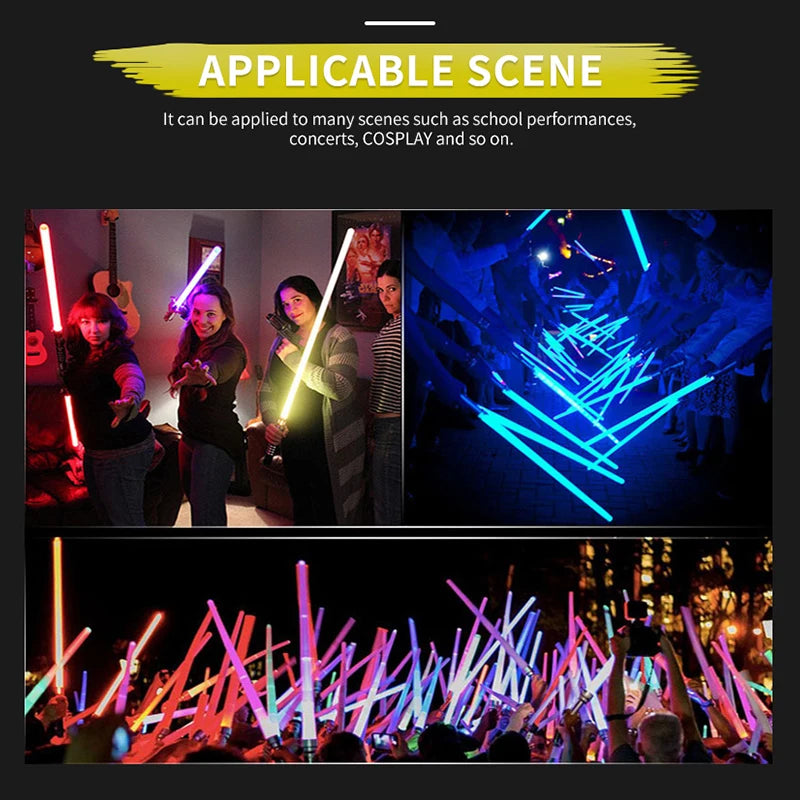 RGB Lightsaber Laser Sword Toy - 7 Color Flashing Saber Gift