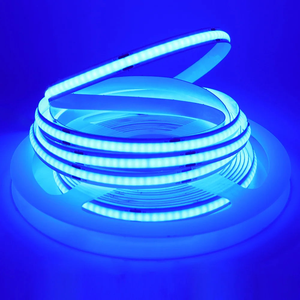 USB COB Cabinet Strip Light 320 LEDs/m 5V Flexible Ribbon