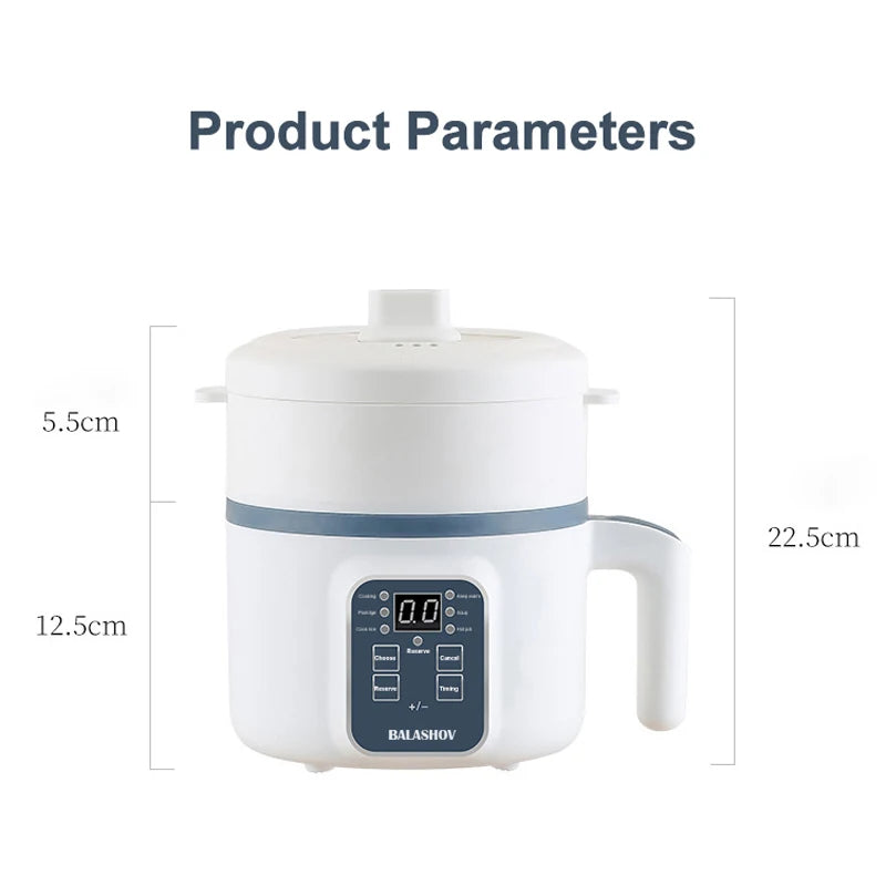Mini Electric Rice Cooker and Multicooker Steamer