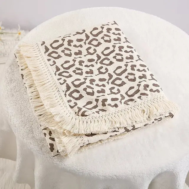Cute Bear Cotton Muslin Baby Swaddle Blanket
