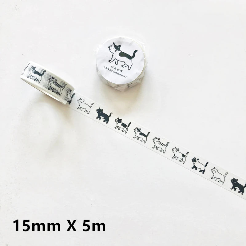 Cute Cat Washi Tape for Scrapbooking