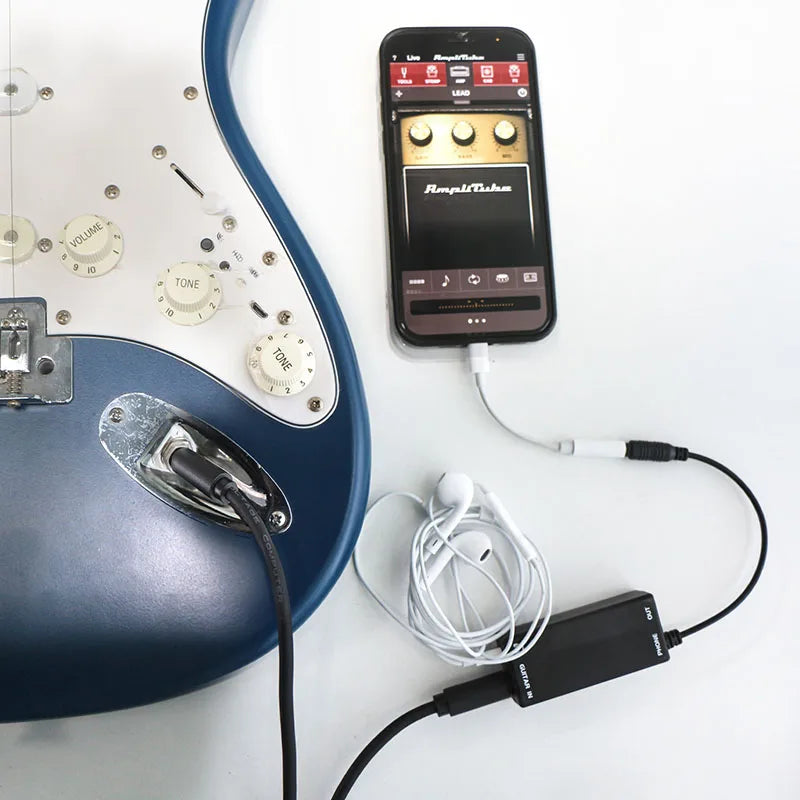 Lanlison Guitar Effects Interface Adapter for iPhone Recording & Practice