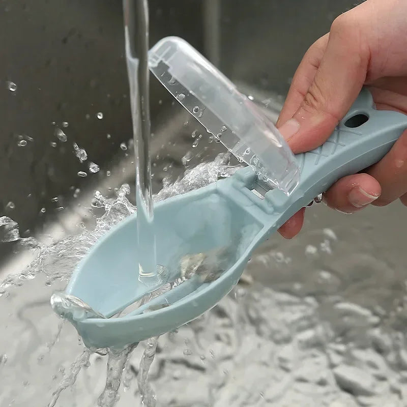 Covered Fish Scale Scraper for Kitchen Cleaning