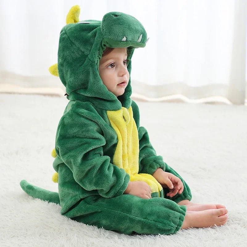 Baby Winter Lion Animal Hooded Romper