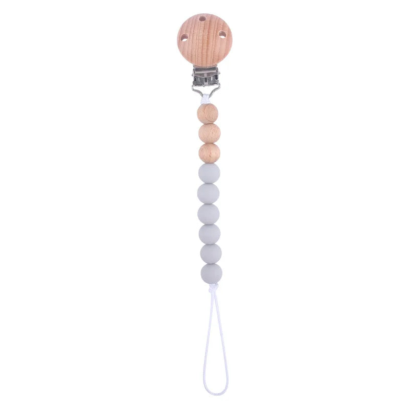 Silicone Bead Pacifier Clip Anti-Drop Chain