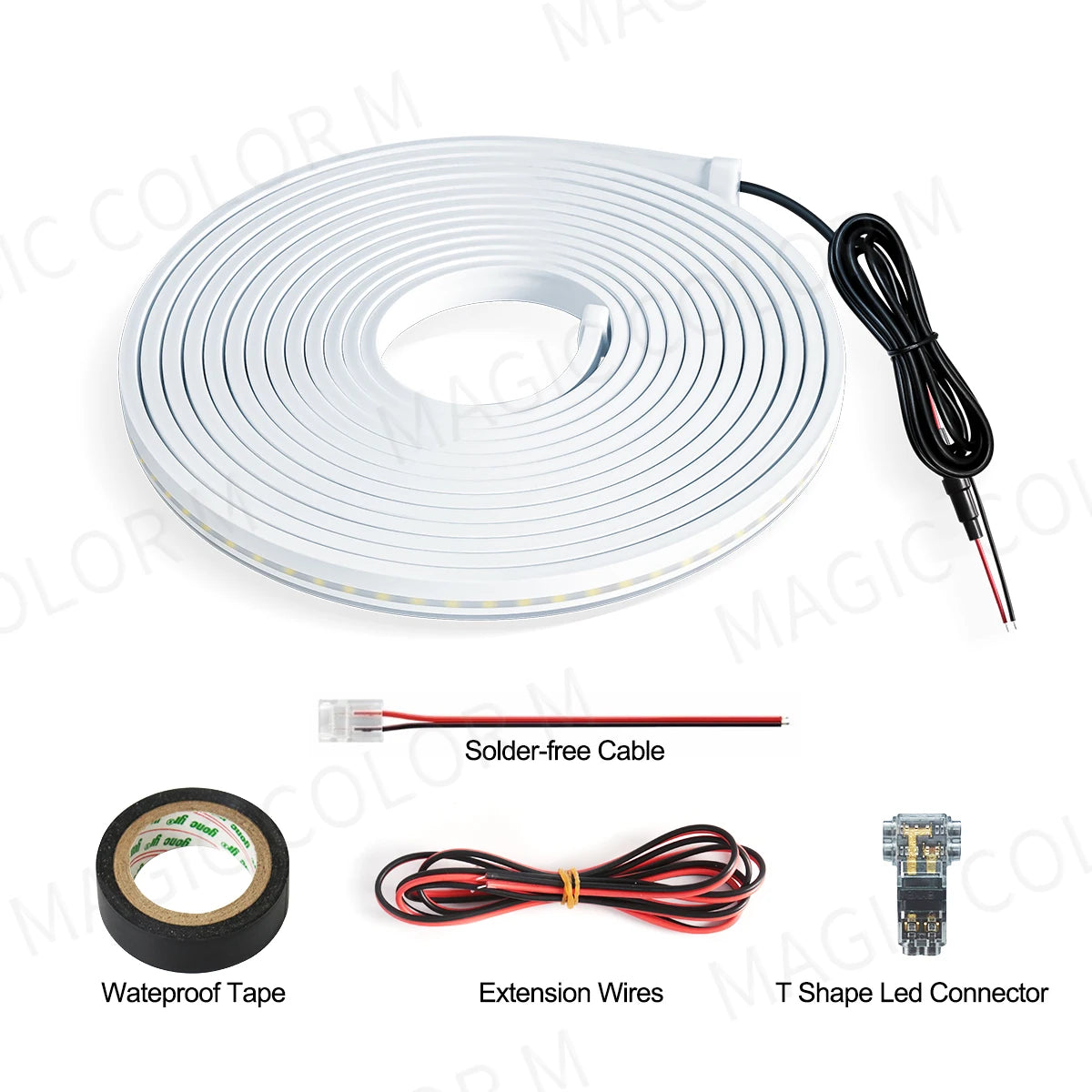 5M LED Car Trunk Light Strip - 12V Flexible Interior Atmosphere Lamp