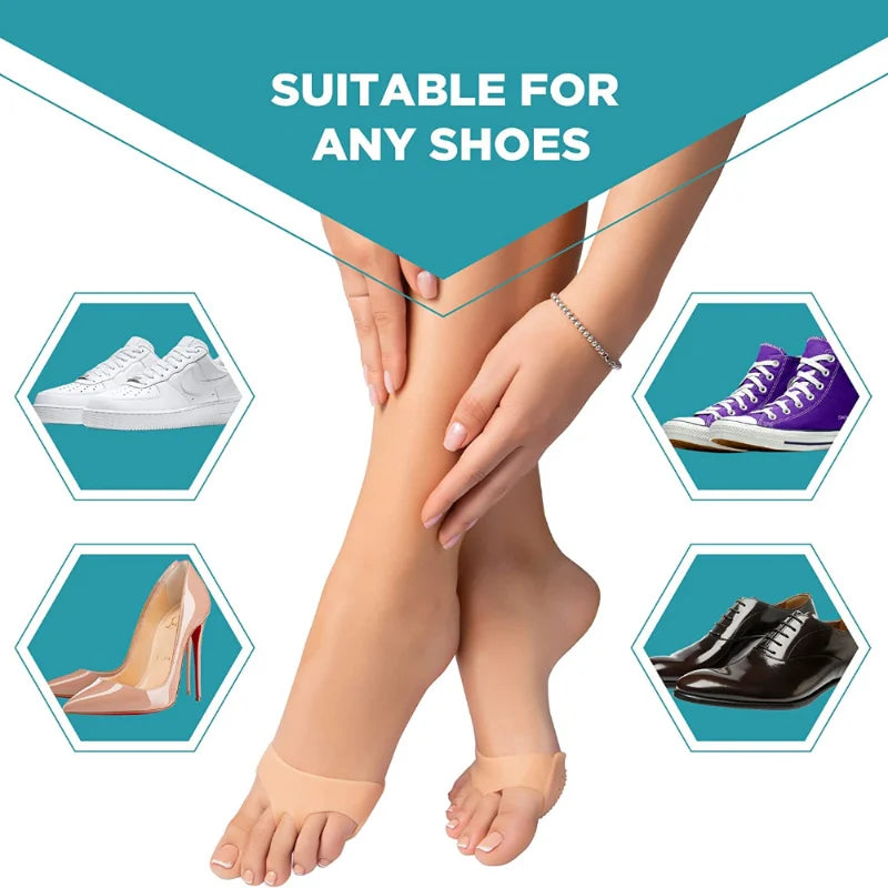Silicone Gel Toe Separators - 2-Piece Bunion Guard Foot Care