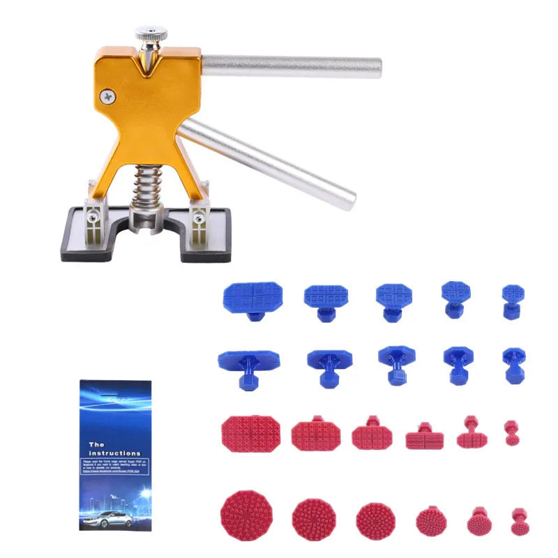 Paintless Car Dent Puller Kit with Multi-Size Suction Cups