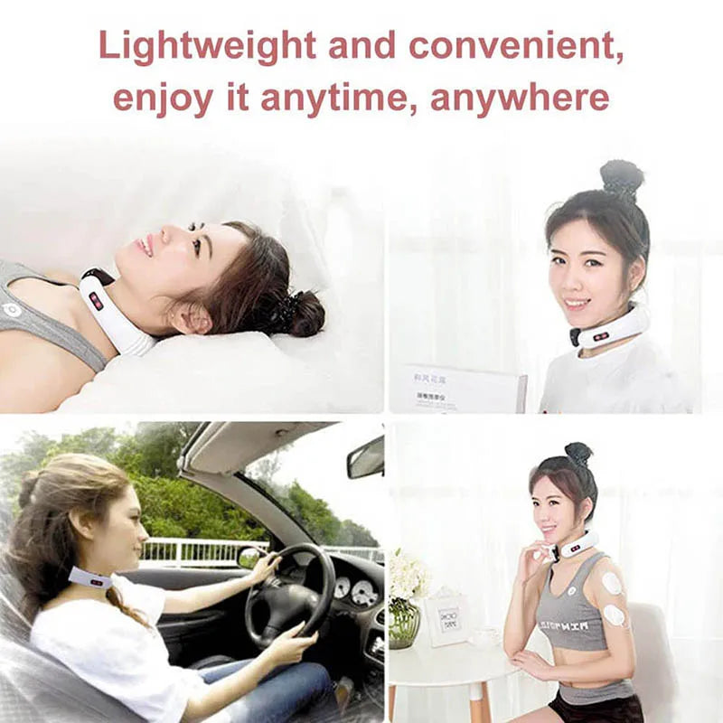 Electric Neck and Shoulder Massager - Heated Muscle Relaxation Tool