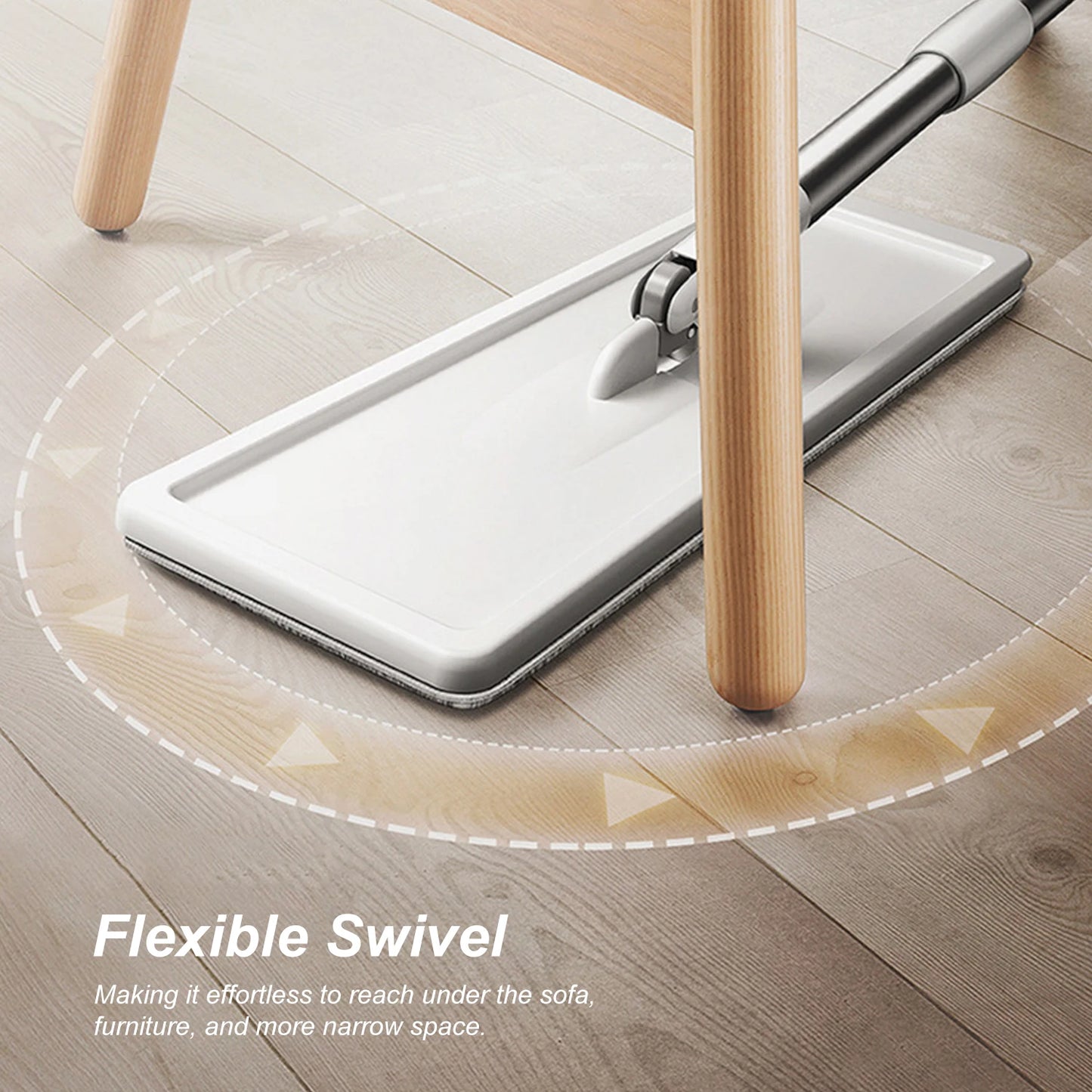 Microfiber Mop with Bucket and Reusable Washable Pads
