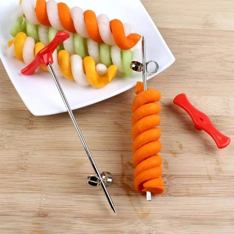 Manual Spiral Vegetable Cutter for Potatoes, Carrots and Cucumbers