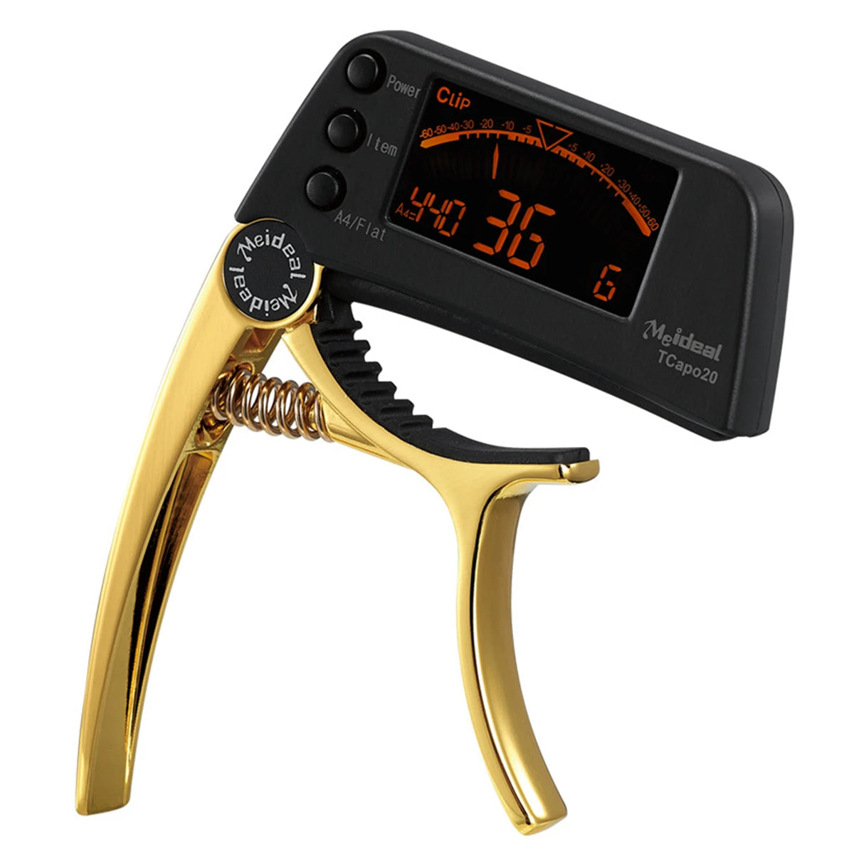 2-in-1 Guitar Capo and LED Tuner for Acoustic, Electric, Bass & Ukulele