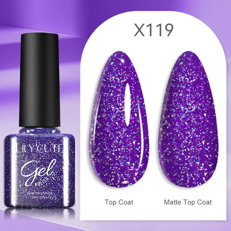 LILYCUTE 5ml Reflective Glitter Nail Liner Gel - Sparkle Art Polish