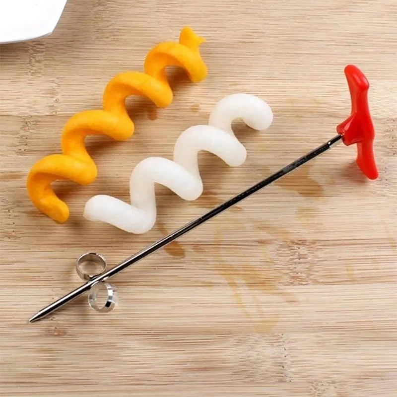 Manual Spiral Vegetable Cutter for Potatoes, Carrots and Cucumbers