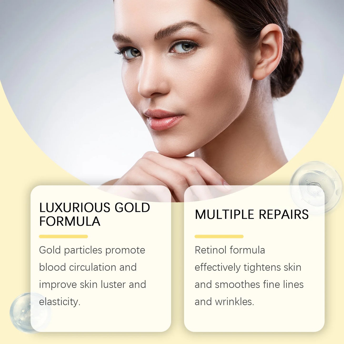 24K Gold Under Eye Patches with Retinol and Collagen for Puffiness Care