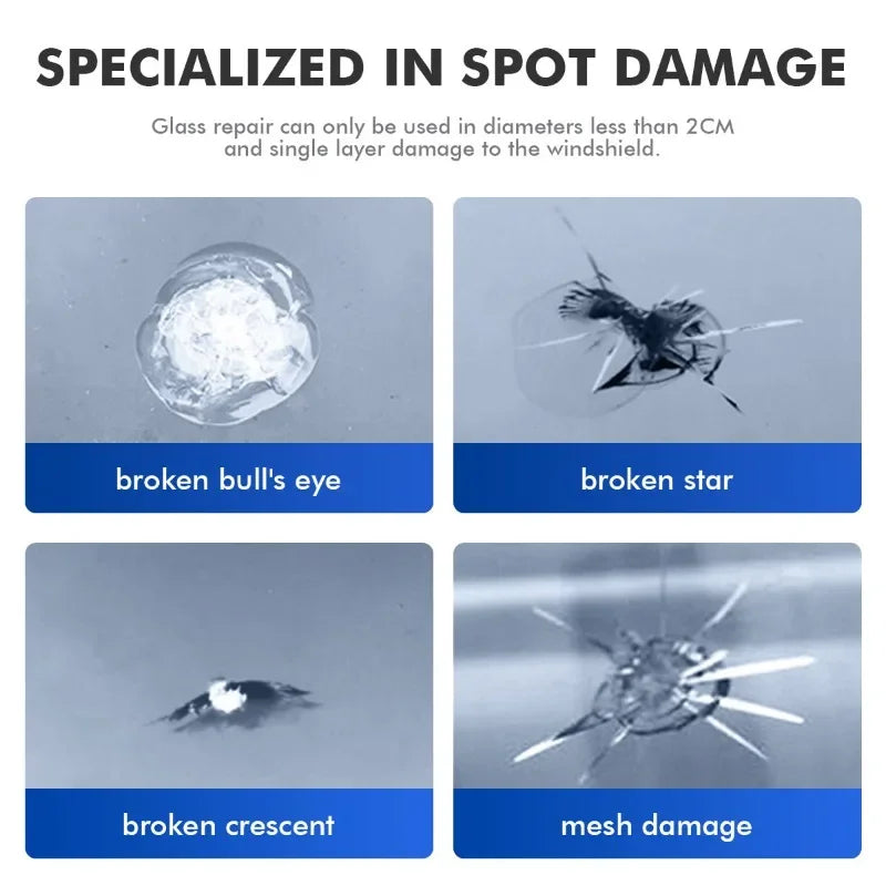 DIY Windshield Crack Repair Kit - Glass Scratch Resin Tool