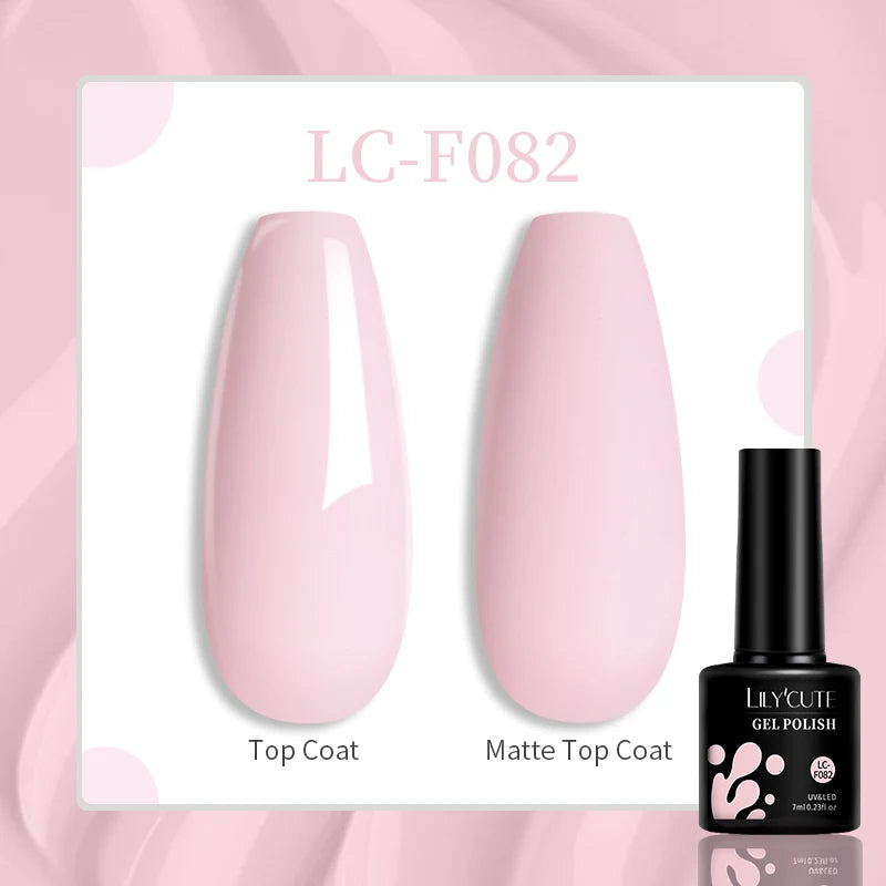 LILYCUTE 7ml UV LED Gel Nail Polish with 129 Color Options