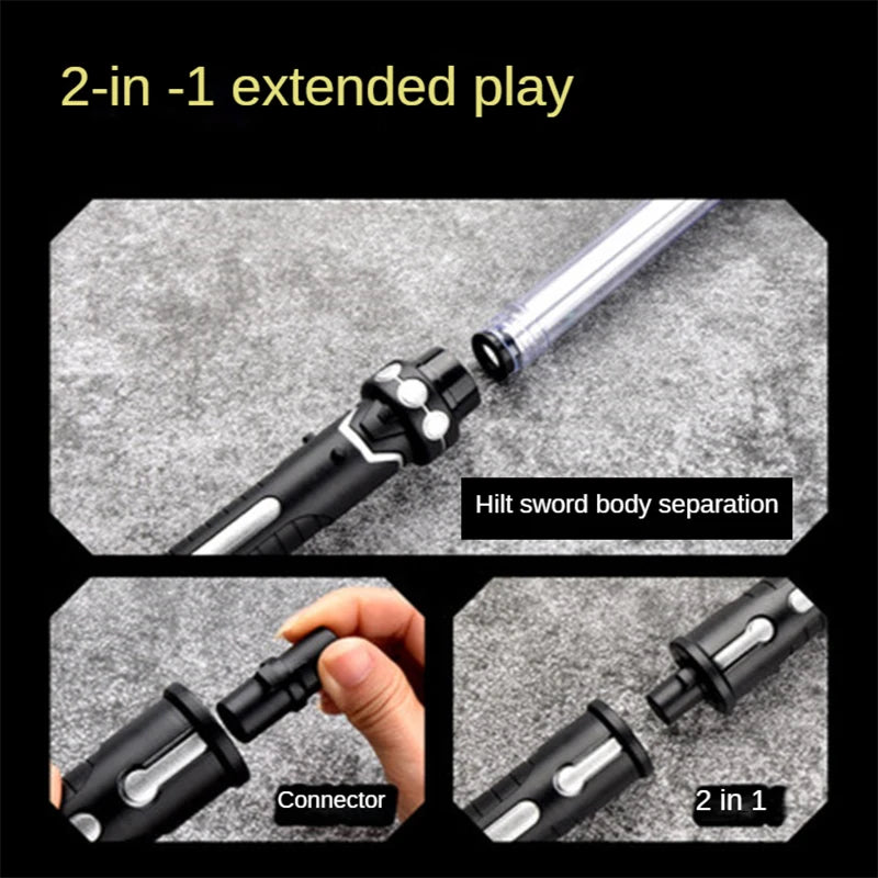 RGB Lightsaber Laser Sword Toy - 7 Color Flashing Saber Gift