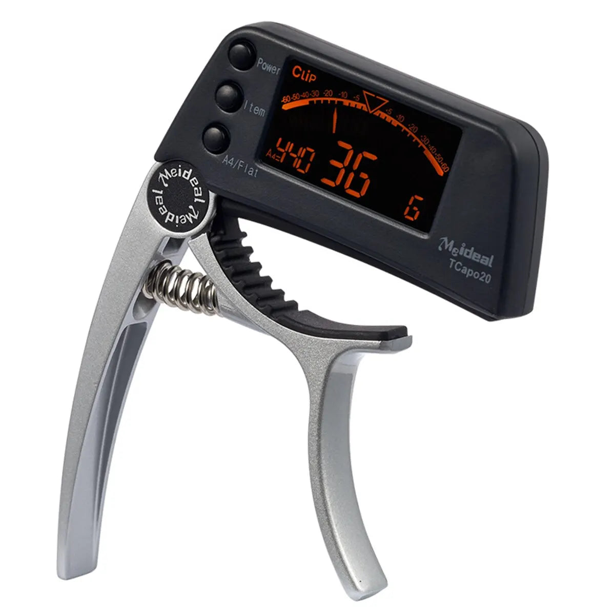 2-in-1 Guitar Capo and LED Tuner for Acoustic, Electric, Bass & Ukulele