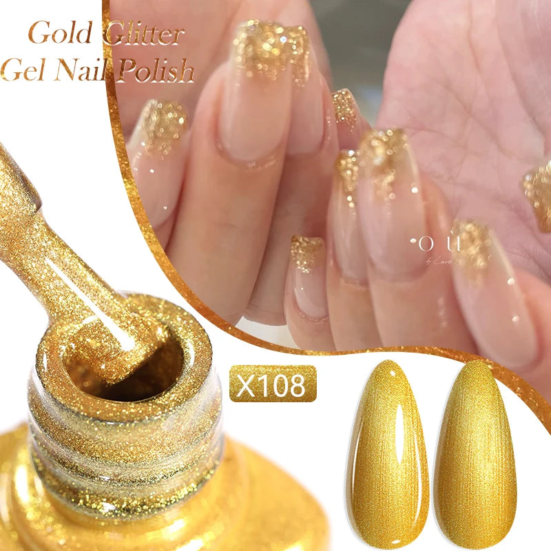 LILYCUTE 5ml Reflective Glitter Nail Liner Gel - Sparkle Art Polish