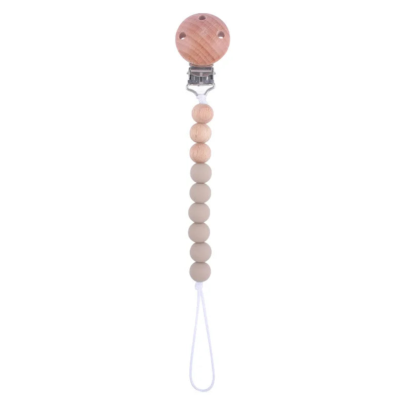 Silicone Bead Pacifier Clip Anti-Drop Chain
