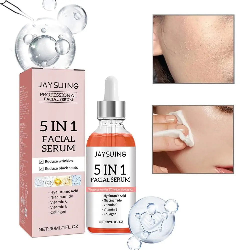5-in-1 Vitamin C Hyaluronic Face Serum - Firming Glow Skin Care