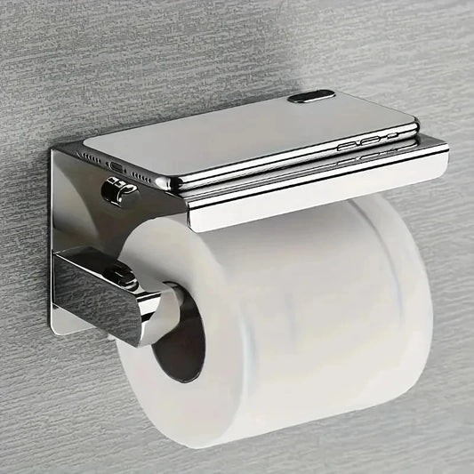 No-Drill Stainless Steel Bathroom Toilet Paper Holder