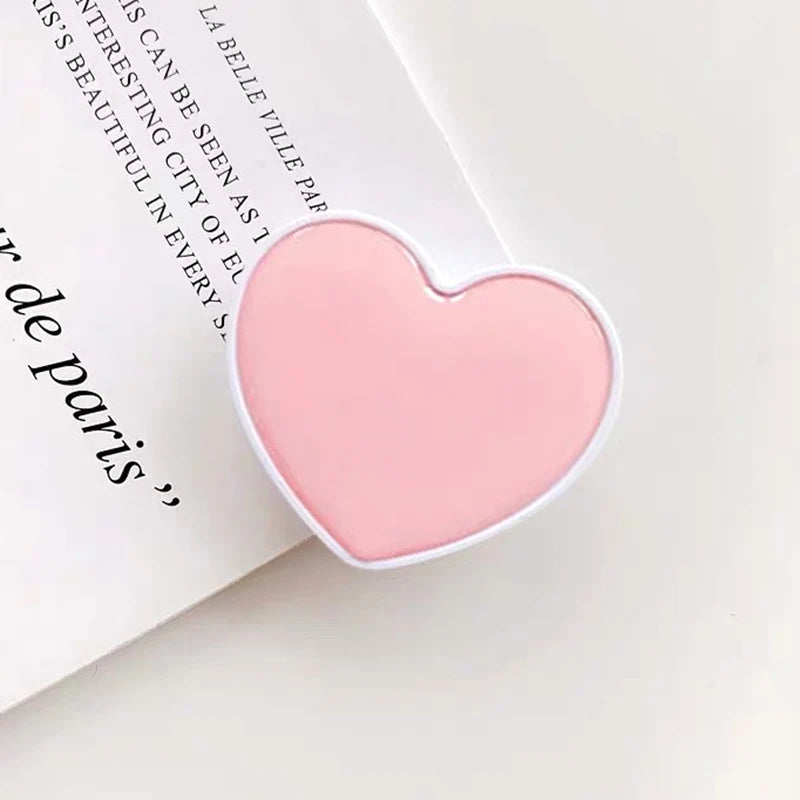 Heart-Shaped Universal Phone Socket Grip Stand for iPhone & Samsung