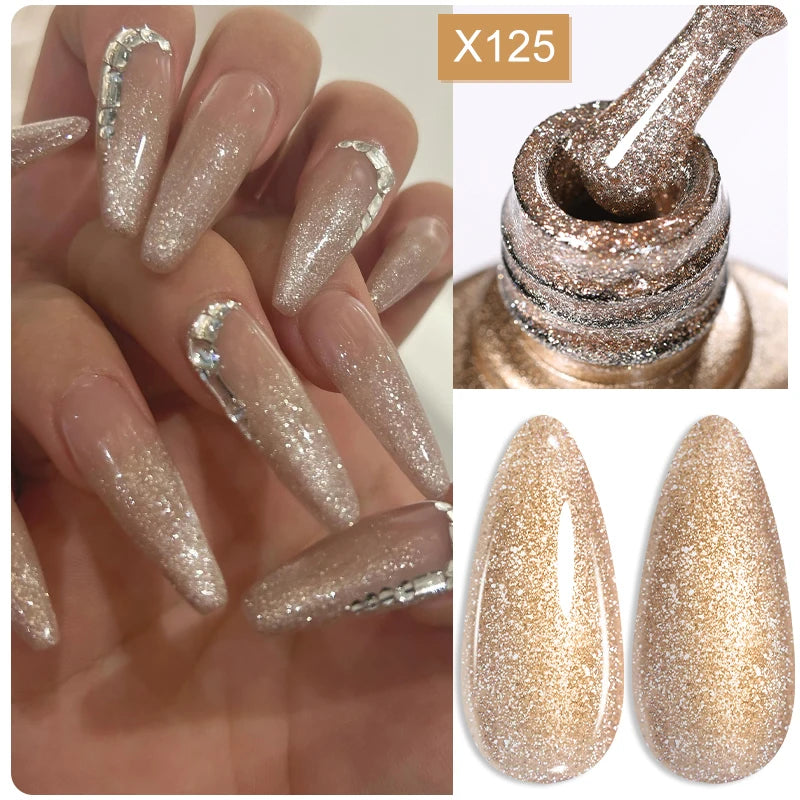LILYCUTE 5ml Reflective Glitter Nail Liner Gel - Sparkle Art Polish