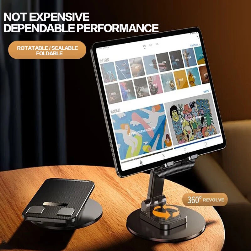 360 Degree Metal Desk Phone and Tablet Holder