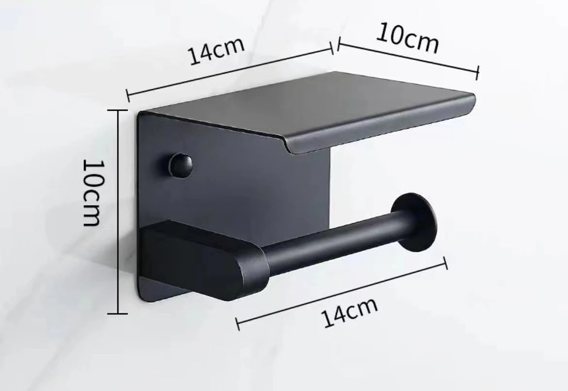 No-Drill Stainless Steel Bathroom Toilet Paper Holder