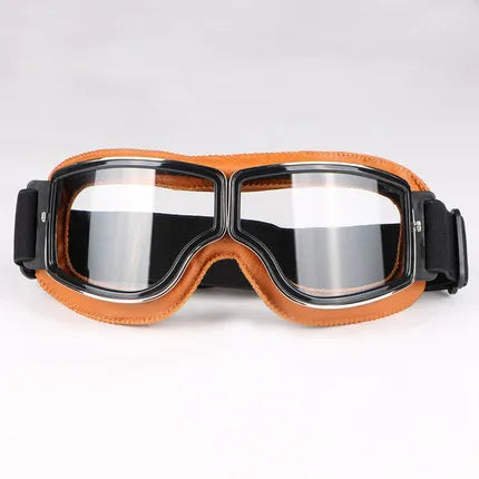 Retro Windproof Motorcycle Glasses - Folding Helmet Sunglasses