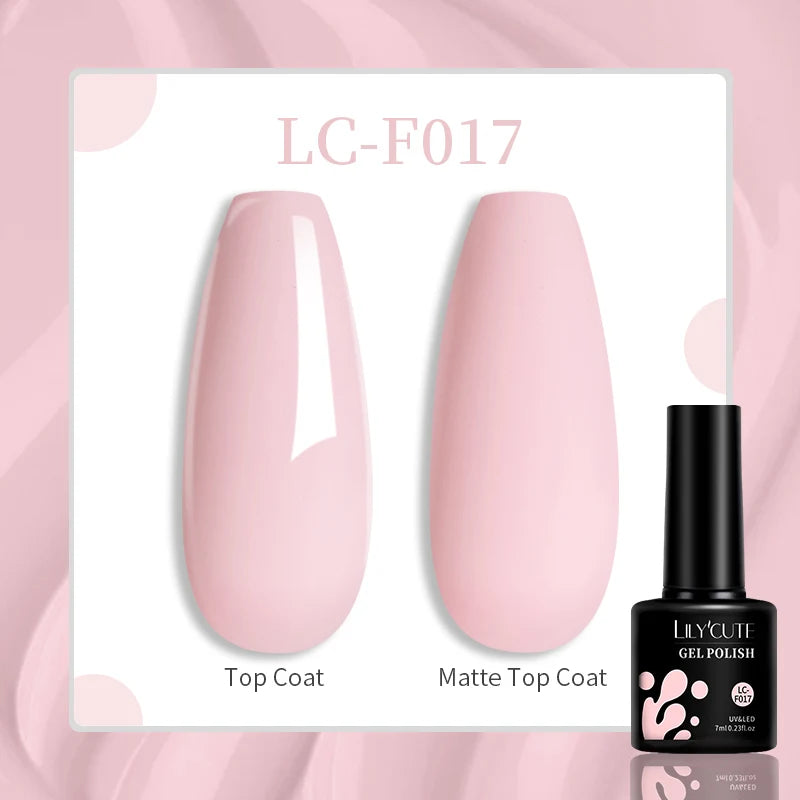 LILYCUTE 7ml UV LED Gel Nail Polish with 129 Color Options