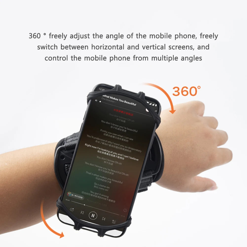 360-Rotatable Running Armband Phone Holder for Workout & Exercise