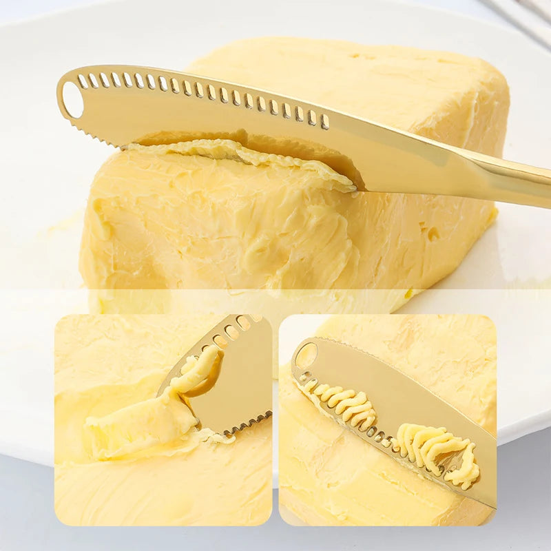 3-in-1 Stainless Steel Butter Knife and Jam Spreader