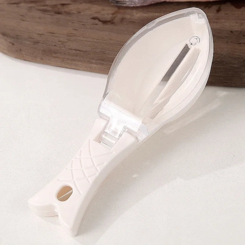 Covered Fish Scale Scraper for Kitchen Cleaning