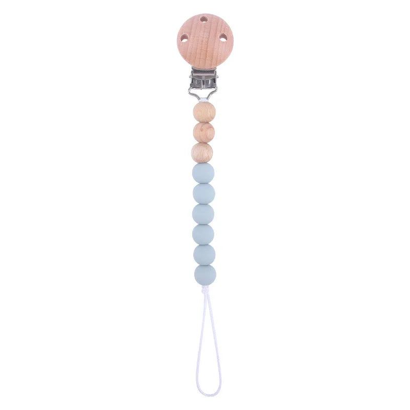 Silicone Bead Pacifier Clip Anti-Drop Chain